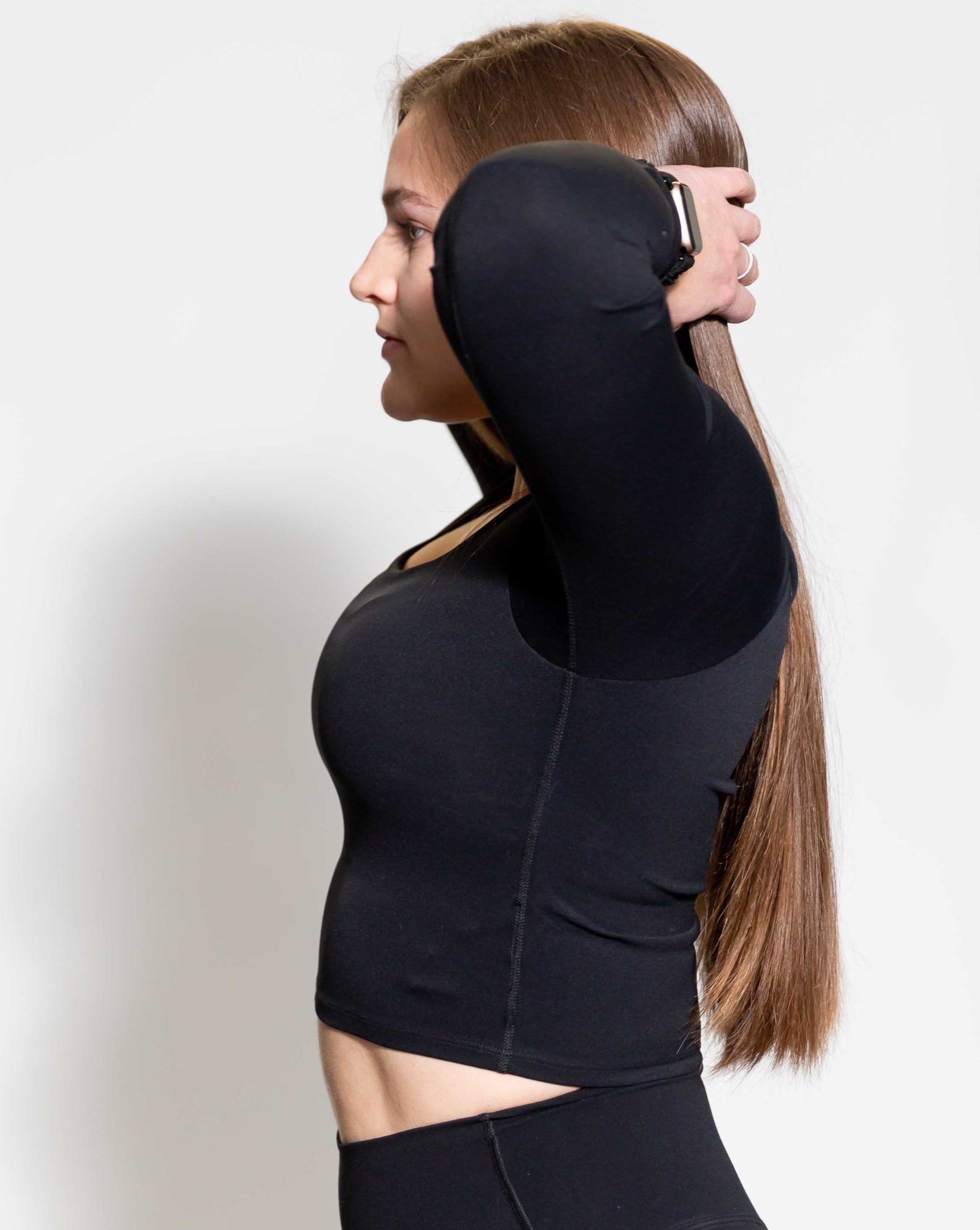 Ashia Long Sleeve  Built in Bra – Myles Fitness